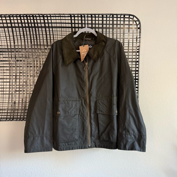 Barbour Croxdale Waxed Cotton Jacket - Picture 1 of 7